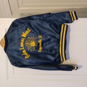 Vintage Bowling Jacket Naperville IL Gala Lanes West Small Bomber